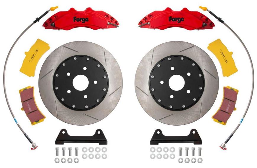FORGE 330x32mm Fixed Rotor 6-pot Caliper Front Street Brake Kit SUZUKI Swift Sport 1.4 (ZC33S)