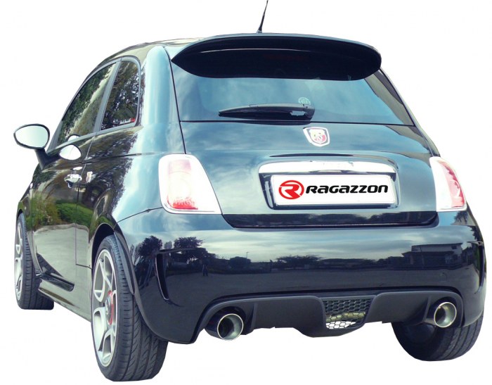 Ragazzon rear silencer with Sport Line tail pipe ABARTH 500 / 595 Abarth