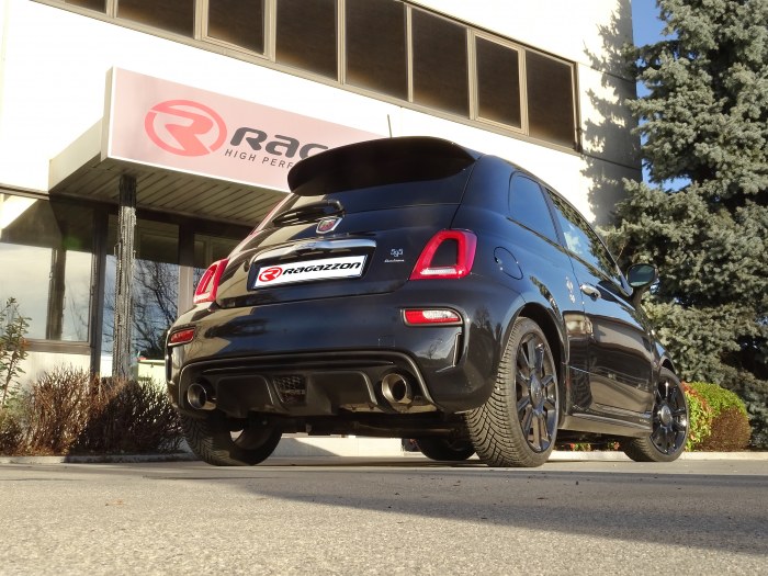 Ragazzon center silencer aktív szelepel ABARTH 500 / 595 Abarth