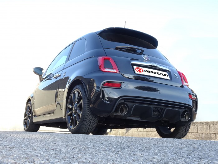 Ragazzon rear silencer with Sport Line tail pipe ABARTH 500 / 595 Abarth