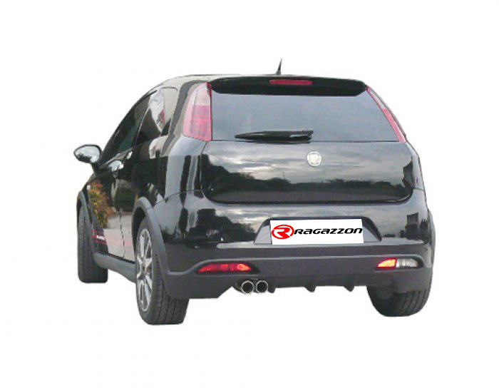Ragazzon rear silencer with Sport Line tail pipe ABARTH Grande Punto Abarth 1.4 TJET (114kW)
