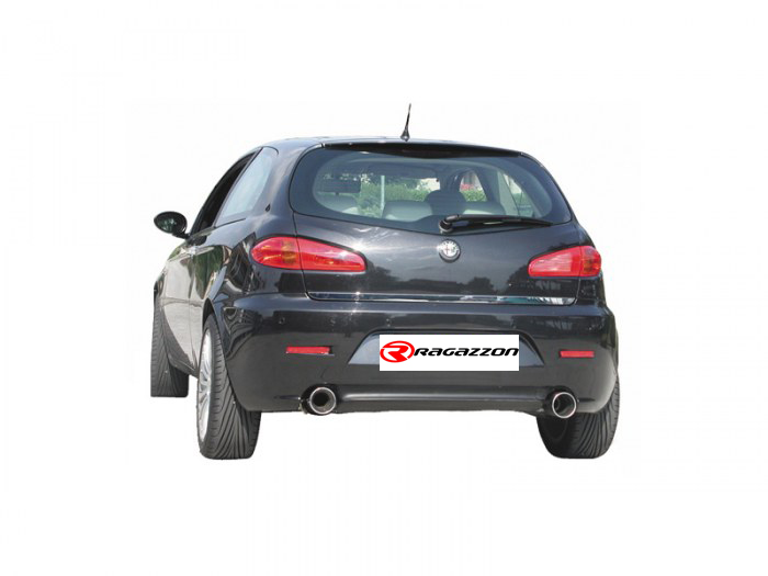 Ragazzon rozsdamentes hátsó kipufogó ALFA ROMEO 147 Nuova 1.9JTD - 1.9JTDm