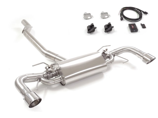 Ragazzon rear silencer with Sport Line tail pipe és with integrated electrical valves  ALFA ROMEO Giulia 2.0 Turbo (147kW)