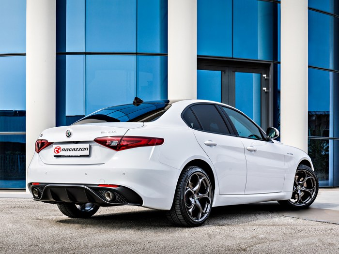 Ragazzon rozsdamentes hátsó kipufogó Sport Line véggel ALFA ROMEO Giulia 2.0 Turbo (206kW)