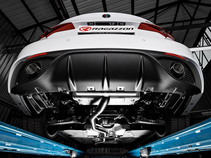 Ragazzon rozsdamentes hátsó kipufogó Sport Line véggel ALFA ROMEO Giulia 2.0 Turbo (206kW)