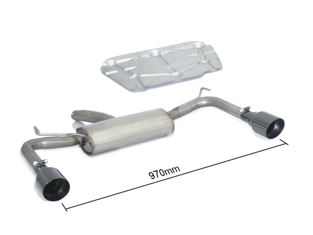 Ragazzon rear silencer with Sport Line Black tail pipe ALFA ROMEO Giulietta 1.4TB (110kW)