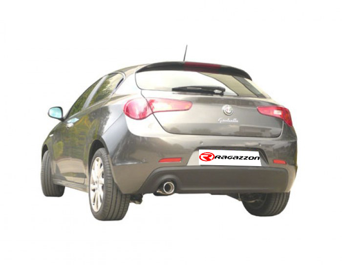 Ragazzon rear silencer with Sport Line Black tail pipe ALFA ROMEO Giulietta 1.4TB (125kW)