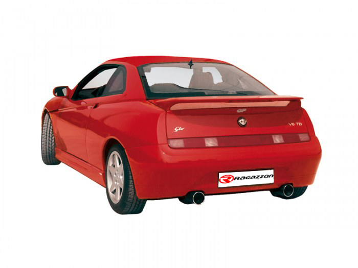 Ragazzon rear tube group with DTM tail pipe ALFA ROMEO GTV /SPIDER 1.8I 16V - 2.0 16V