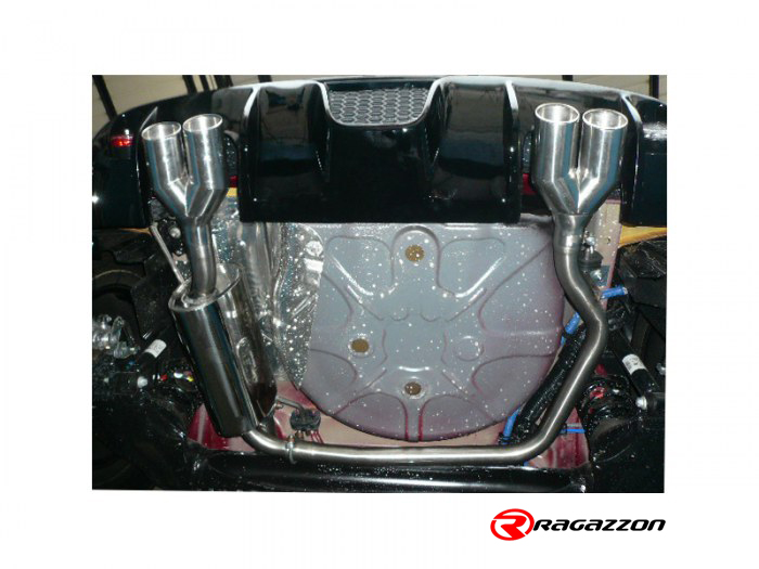 Ragazzon rear silencer with central double Sport Line tail pipes ALFA ROMEO MiTo 1.4 (58kW)