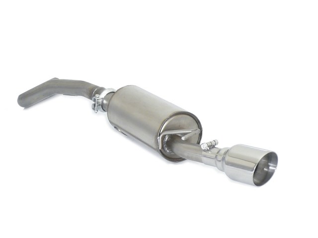 Ragazzon rear silencer round with Sport Line tail pipe AUDI A1 1.6TDi DPF