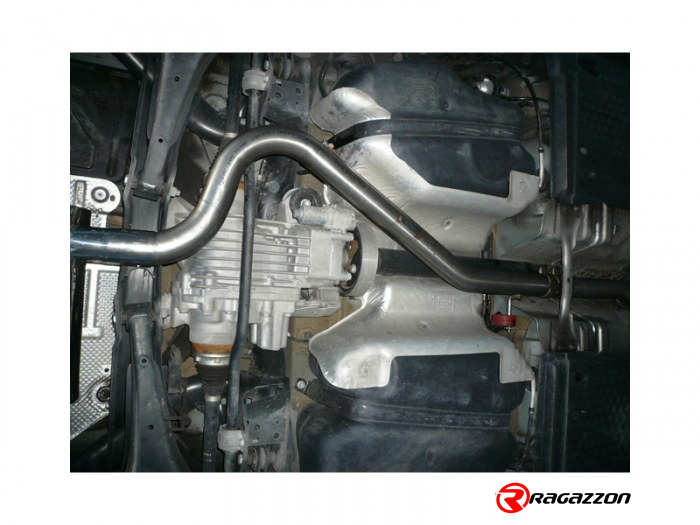 Ragazzon rear silencer round with Sport Line tail pipe AUDI A3 1.8TFSI