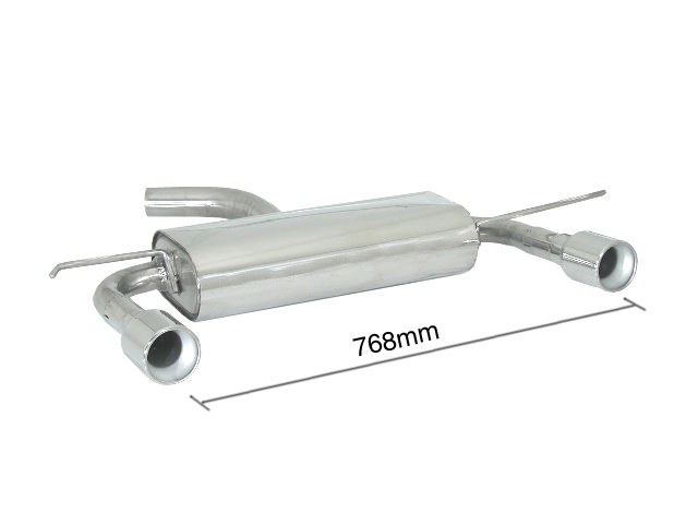 Ragazzon rear silencer AUDI A3 1.6i - 1.6 FSI - 2.0 FSI