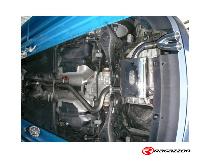Ragazzon rear silencer round with Sport Line tail pipe AUDI A3 1.8TFSI