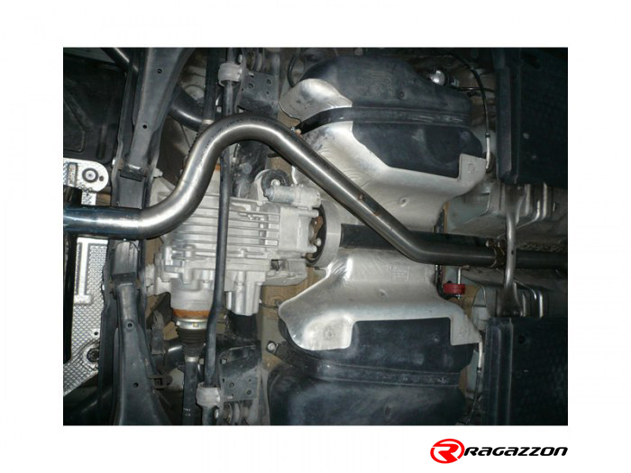 Ragazzon rear silencer round with Sport Line tail pipe AUDI A3 1.8TFSI