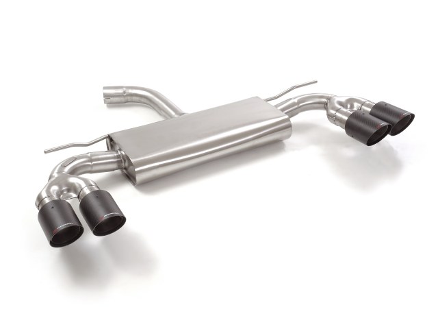 Ragazzon rear silencer with left/right double Carbon tail pipe AUDI A3 3.5TFSI