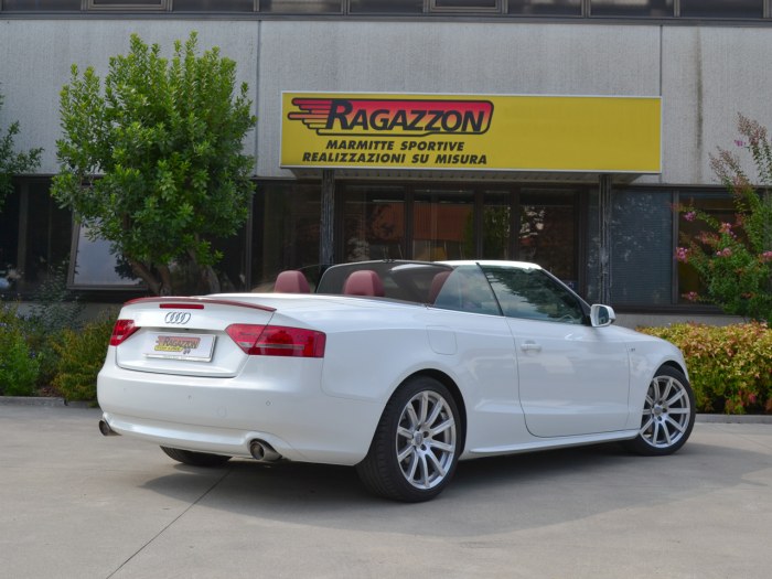 Ragazzon rear silencer with Sport Line tail pipe AUDI A5 Cabrio 2.7TDi V6