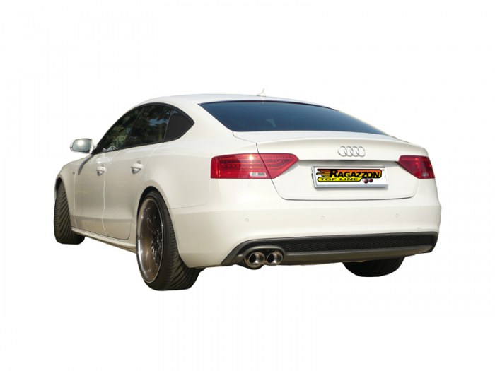 Ragazzon rear silencer round with Sport Line tail pipe AUDI A5 Sportback 2.0TDi