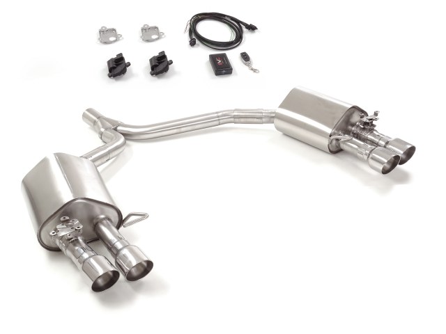 Ragazzon rear silencer double round with Sport Line tail pipe AUDI A5 Sportback 2.0TFSI