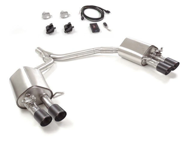 Ragazzon rear silencer with left/right double Carbon tail pipe AUDI A5 Sportback 2.0TFSI