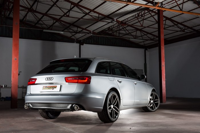 Ragazzon rozsdamentes hátsó kipufogó kerek Sport Line véggel AUDI A6 2.0TDi