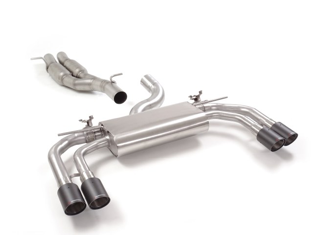 Ragazzon central and rear silencers with left/right double Carbon tail pipes AUDI RS3 2.5TFSI
