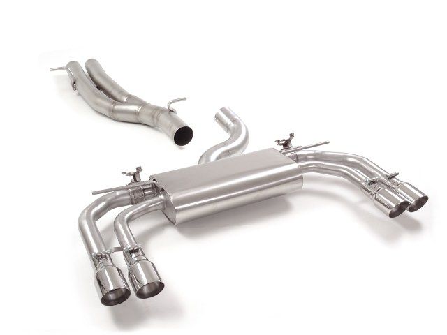 Ragazzon central and rear silencers with left/right double round with Sport Line tail pipe AUDI RS3 2.5TFSI