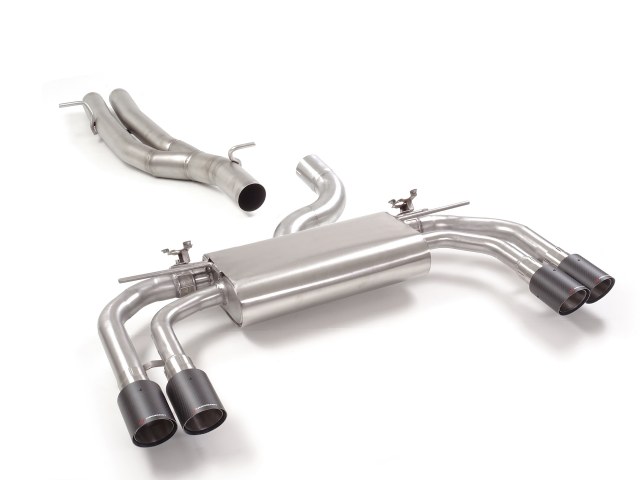 Ragazzon central and rear silencers with left/right double Carbon tail pipes AUDI RS3 2.5TFSI