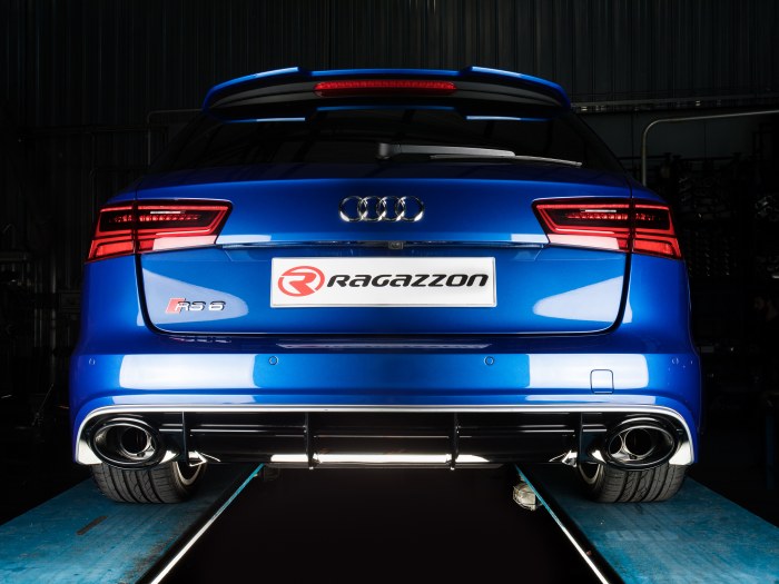 Ragazzon central and rear silencers left/right AUDI RS6 4.0TFSI V8