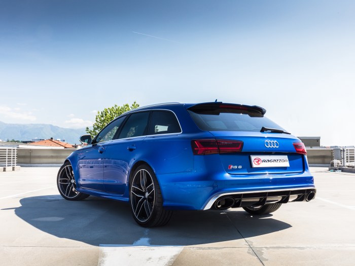 Ragazzon central and rear silencers left/right AUDI RS6 4.0TFSI V8