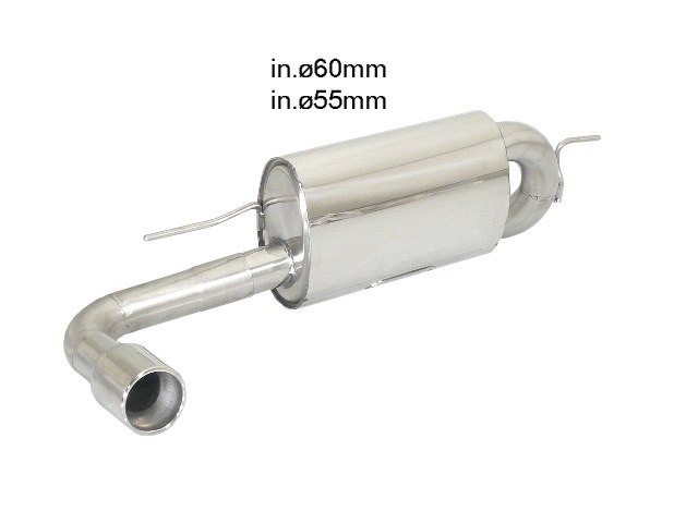 Ragazzon rear silencer  BMW Series-1 (F20 F21) 116d-ed (85kW-N47)