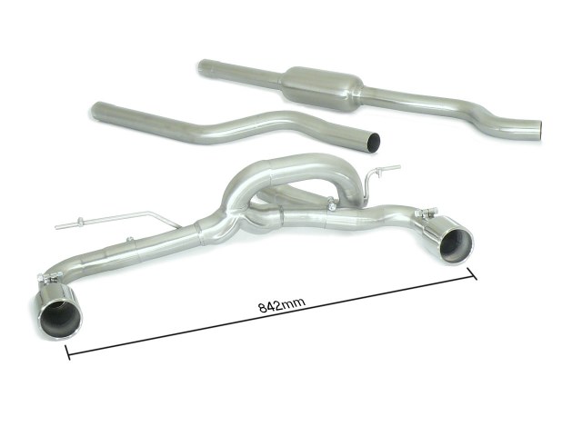 Ragazzon exhaust centre and rear silencers BMW Series-1 (F20 F21) 118d-xd (105kW-N47)