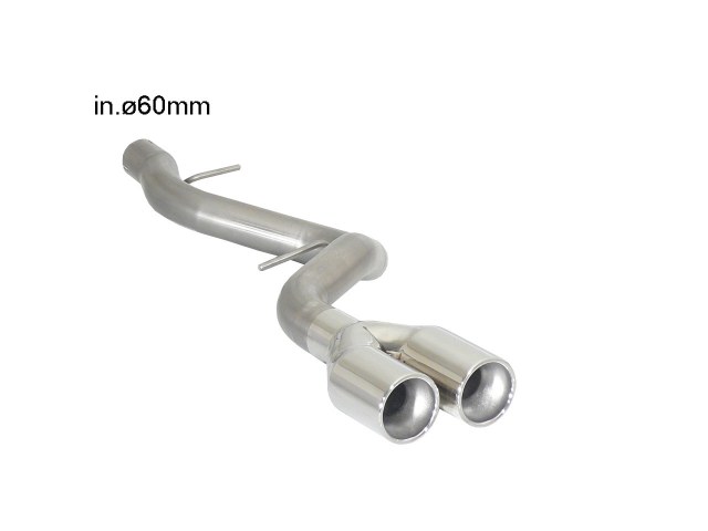 Ragazzon rozsdamentes hátsó kipufogóvég egység BMW Series-1 (E81 E82 E87 E88) 123d (150kW)