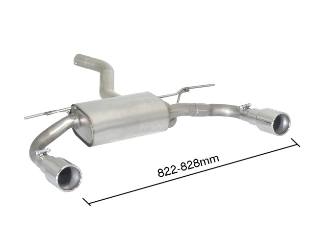 Ragazzon rear silencer  BMW Series-4 (F32 F33 F36) 418D (110kW-B47)