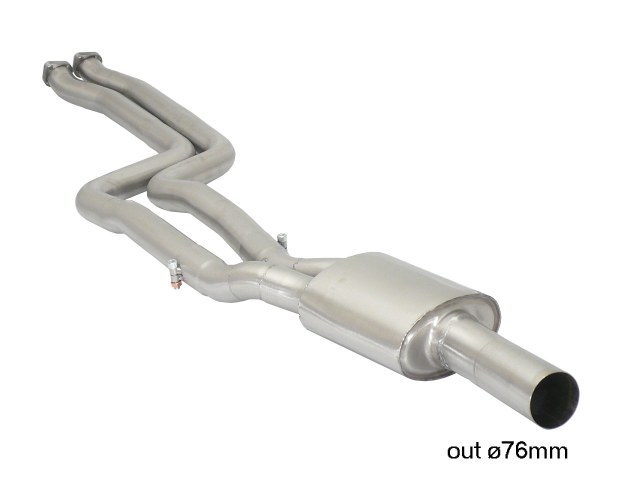 Ragazzon cat replacement center pipe for Ragazzon rear silencer BMW M Coupe (E82) E82 kupé (250kW)