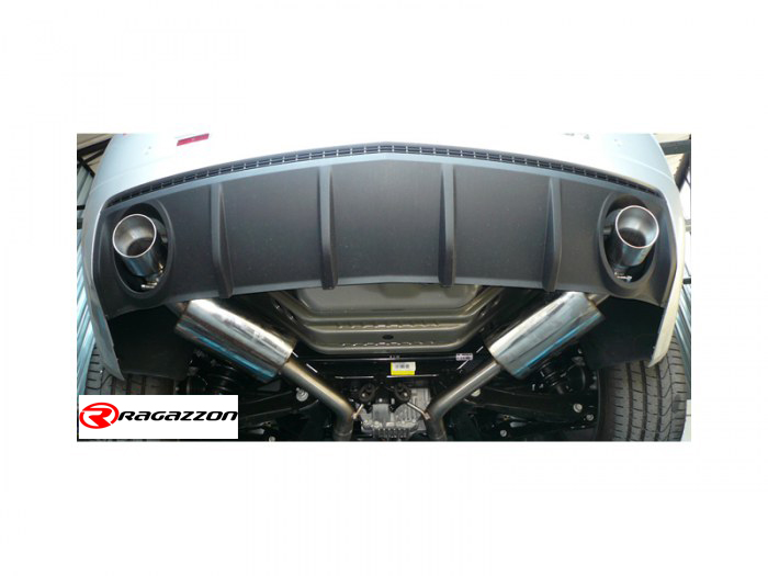 Ragazzon rear silencer round with Sport Line tail pipe CHEVROLET Camaro 2009-2015