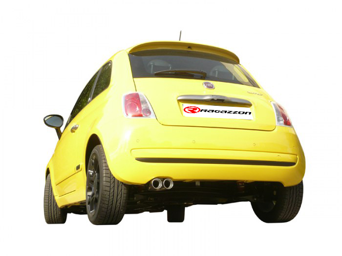 Ragazzon rozsdamentes közép kipufogódob FIAT 500 0.9 Twinair Turbo