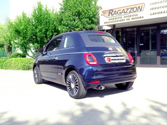 Ragazzon rozsdamentes hátsó kipufogó   FIAT 500 Riva 1.2 Riva 1.3MJT