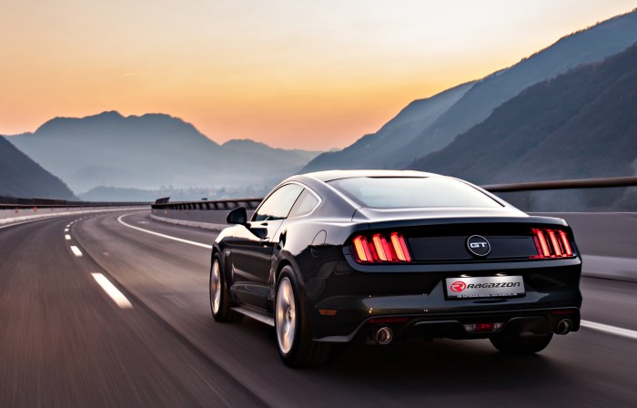 Ragazzon central and rear silencers round with Sport Line tail pipe  FORD Mustang 5.0 V8 GT (310kW)