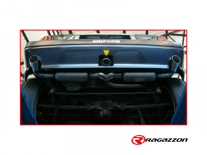 Ragazzon rozsdamentes hátsó kipufogóvég egység LANCIA Delta 2.0 Turbo HF Integrale 16V