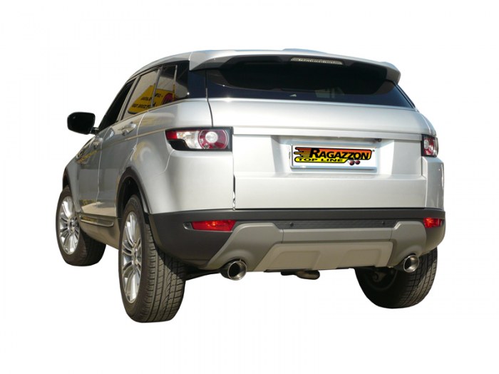 Ragazzon rear silencer round with Sport Line tail pipe LAND ROVER Evoque 2.0 eD4 (110kW)