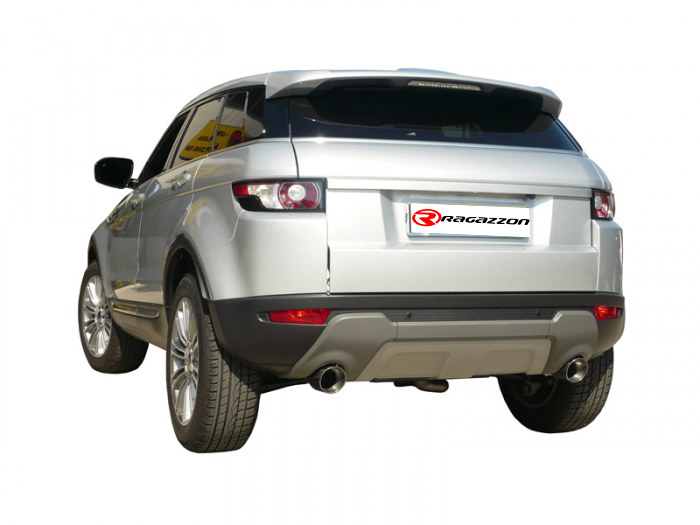 Ragazzon rear silencer round with Sport Line tail pipes LAND ROVER Evoque 2.2 TD4 (110kW)