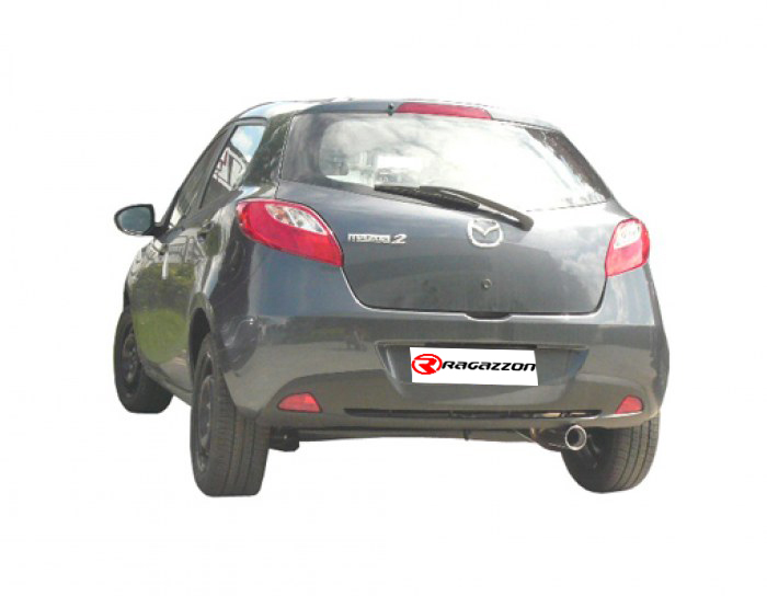 Ragazzon rear silencer with Sport Line tail pipe MAZDA 2 1.3 (55/63kW)