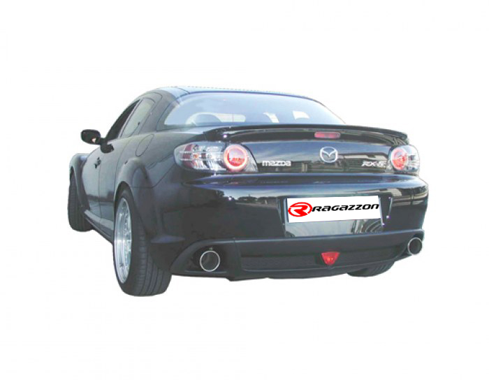 Ragazzon rozsdamentes hátsó kipufogó MAZDA RX-8 170kW 2003-