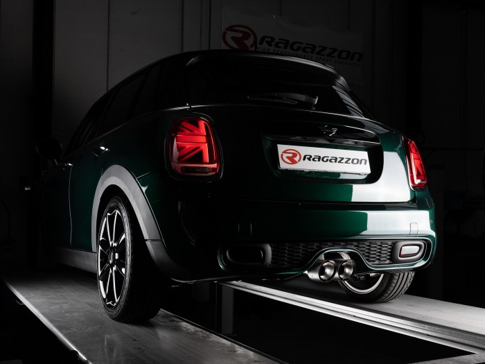 Ragazzon rear silencer with central Carbon tail pipe  MINI F55 Cooper 1.5 (100kW)