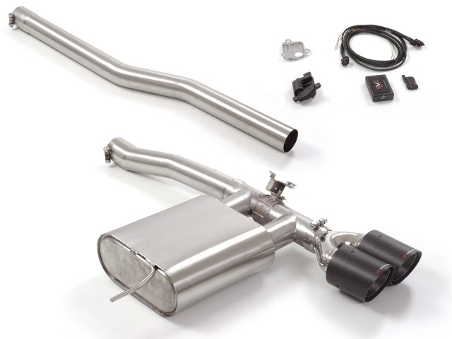 Ragazzon rear silencer with central Carbon tail pipe MINI F56 JCW 2.0 (170kW)