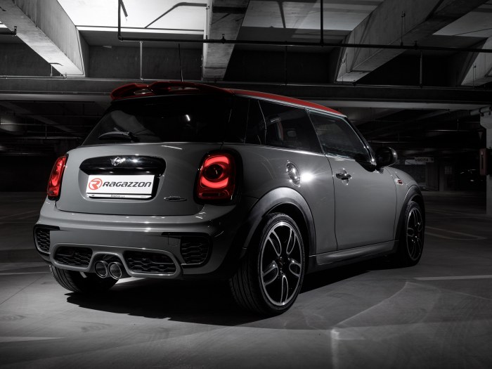 Ragazzon rear silencer with central Carbon tail pipe MINI F56 JCW 2.0 (170kW)