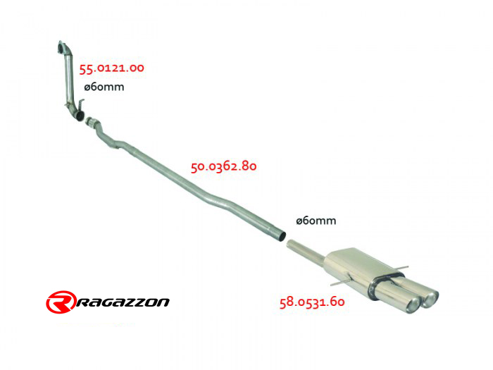 Connecting sleeve MINI R59 Roadster Cooper S 1.6 (135kW)