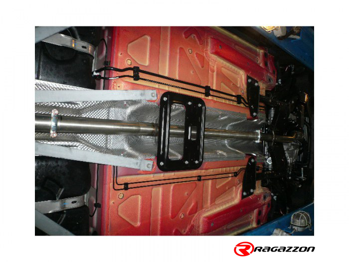 Ragazzon rear silencer with round Carbon tail pipes MINI R59 Roadster JCW 1.6 (155kW)