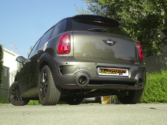 Ragazzon rear silencer round with Sport Line tail pipe MINI R60 Countryman 1.6 Cooper D (82kW)