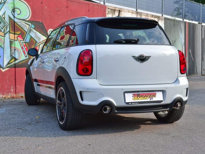 Ragazzon rear silencer round with Sport Line tail pipe MINI R60 Countryman 1.6 Cooper D (82kW)